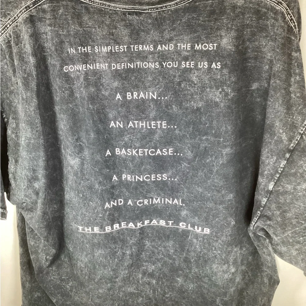 The Breakfast Club Crop Top Official Shirt Size Extra Large - Picture 2 of 3